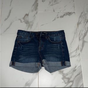 M Jean shorts w/ cuffed hem